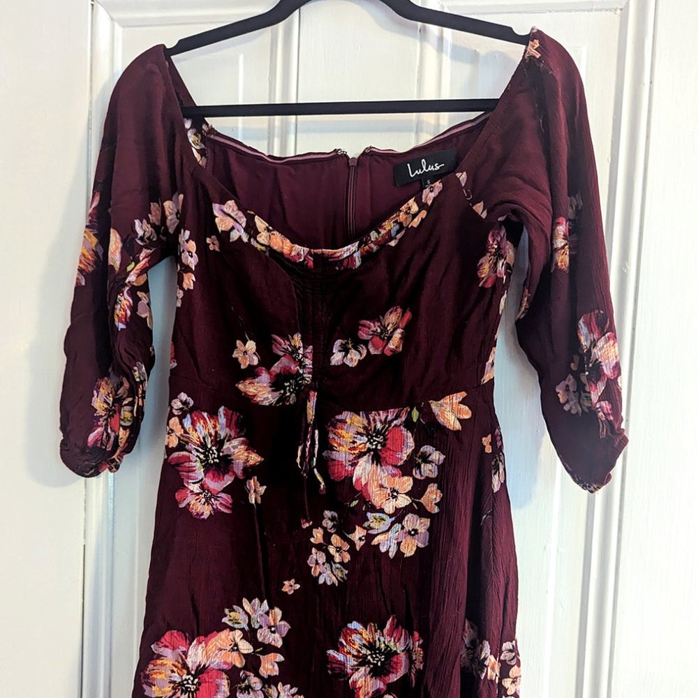 Lulus Dress, Maroon, Small